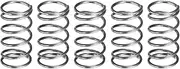 uxcell 5Pcs Compression Spring, 9mm OD, 0.8mm Wire Size, 15mm Free Length, Spring Steel Construction Extended Mechanical Compression Springs for Shop and Home Repairs, Silver Tone