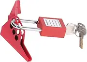 Ball Valve Lock, Safety Embedded Ball Valve Lockout with 38mm Padlock for Electricity
