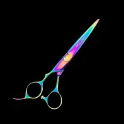 Kashi Left Hand CBL-520DR Cobalt Hair Cutting 6" Rainbow Shears / Scissors