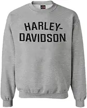 [HARLEY-DAVIDSON] Men's Sweatshirt, Heritage H-D, Gray Crew Neck Pullover 30296642