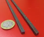 Square W1 Tool Steel Bar 3/16" Thick x 3/16" Wide x 36" Length, 2 Units