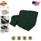 Machine Washable Jacquard Stretch Sofa Cover - Non-Slip Dark Green Protector