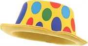 [FRCOLOR] Clown Hat Prop Durable Non Woven Headwear for Stage Performances Dances Plays Lightweight Comfortable Cosplay Costume Accessory for Parties