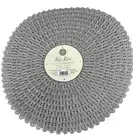 Set of 6 Placemats RIC RAC 15" Round Silver Dining Home Goods bb
