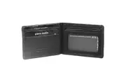 Pierre Cardin Mens RFID Slim Wallet Genuine Italian Leather w Gift Box - Black