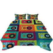 Cool Multi Colored Vintage Cassette Coverlet