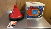 LE CREUSET 2.5 Qt. MOROCCAN TAGINE RED & BLACK ENAMEL CAST IRON STONEWARE