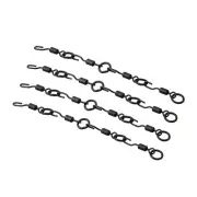 Black Spinner Swivels Components Fishing Kit Spare Tackle Alloy Copper New