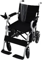 Electric lightweight portable folding wheelchair for disabled old man manual two-wheel electric wheelchair