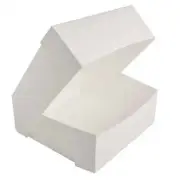 Milk Board Cake Box with Hinged Lid 12x12x4" | 100pc/pk