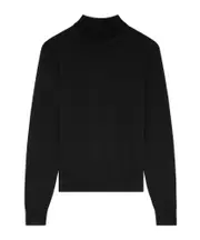 triomphe high collar sweater in wool S,L,M black