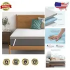 High-Density Foam Twin Mattress Topper with Washable Cover for Ultimate Comfort