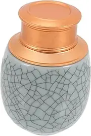 SUPVOX Dog Ashes Urn Wear Resistant Ceramic Pet Memorial Keepsake Box for Dogs Cats Lovely Pet Loss Present Remembrance Container
