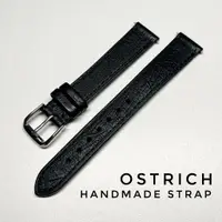 在飛比找蝦皮購物優惠-(16/18mm) Ostrich Strap 鴕鳥皮錶帶 