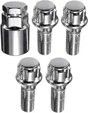 5pcs/set M14 X 1.5 Alloy Wheel Lock Bolts Locking Security Lug Nuts for VW TRANSPORTER T4 T5 DKEKE