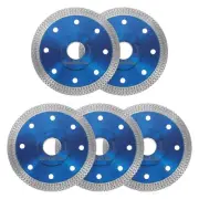 5pcs Diamond Tile Blade for , Thin 4"/105mm Cutting Blade, Blue