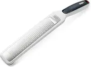 Zyliss Rasp Grater with Handle - Stainless Steel and Plastic Design in White | Razor-Sharp Acid-Etched Blade | Integrated Scraper | Protective Cover Doubles | Non-Slip Tip | 5-Year Zyliss Guarantee