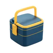 Lunch Box Work Office Handheld Bento Case Multi Compartment Food Container