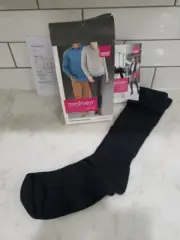 MEDIVEN Medi Medical Compression Socks Mens BLACK 15-20 Sz IIIClassic Calf Stand
