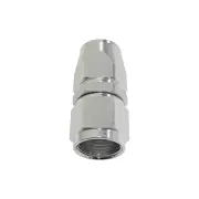 Aeroflow 570 Series One Piece Full Flow Hose End Silver Straight -16 AN