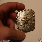 Gold Star Concho Square 2.25 inch