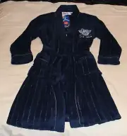 North Melbourne Kangaroos AFL Boys Embroidered Fleece Dressing Gown Size 16 New