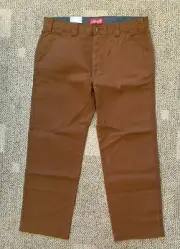 Men's Size 36 X 30 Coleman Stretch Utility Work Pant Copper Brown Tear Resistant