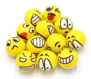 Set of 12 - Fun Face Stress Balls Cute Hand Wrist Stress Reliefs Squeeze Ball...