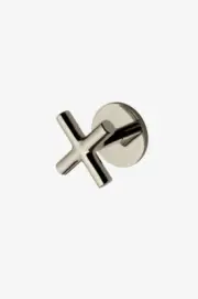 Waterworks-05-63184-81440 Flyte Volume Control Metal Cross Handles NICKEL New