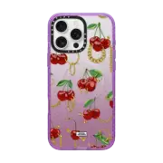 iPhone 16 Pro Max Impact Case MagSafe Compatible Cherry Bling By Useless Treasures