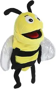 Cute Plush Bee Hand Puppet Creative Animal Puppet for Storytelling and Role Play Soft for Comfortable to Wear Birthdays and Day