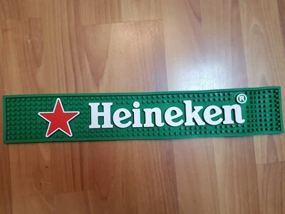 Heineken Beer Bar Runner Bar Mat, Thick Rubber Mat Brand New