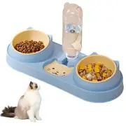 Bowl Feeder Automatic Dog Cat Pet Dispenser Food Water Dish Drinking Automatic
