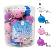 Narwhale light & sound keyring