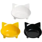 Catzon 3 Packs Cat Food Bowl Non Slip Pet Food Bowls Cat Feeding Wide Bowls to Stress Relief of Whisker Fatigue-002