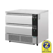 Fridge Freezer On Counter Double Drawer 6x1/1 GN Commercial Refrigerator Polar