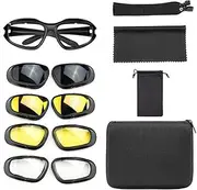 Dirt Bike Goggles Motorcycle Glasses Polarized Sunglasses For Shooting Eye Protection Windproof Moto Goggles UV400 Antifog clear Lens