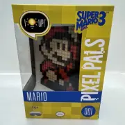 Super Mario Bros. 3 Pixel Pals Mario 001 Light Up Figure #1 NINTENDO 2017 PDP