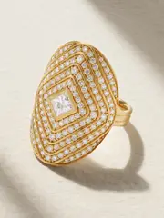 [Almasika] Almasika - Veni 18-karat Gold Diamond Ring - 7 7 Gold