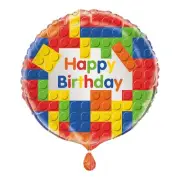 Fun Express Building Blocks Happy Birthday 18” Mylar Balloon