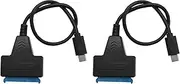 Binxind 2X USB 3.1 Type C (USB C/for 3 Compatible) to SATA III 2.5in Hard Drive Adapter