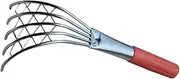 Abaodam Beach Clamming Rake Metal Digging Tool with Handle Durable Shell Digger for Oyster Crab and Clam Harvesting Efficient Beach Supplies for Shell Collecting