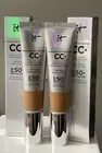 it Cosmetics CC+ Color Correcting Cream SPF 50+ Rich Honey DUO NEW In Box