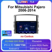 Auto Radio GPS Navigation For Mitsubishi Pajero 2006-2014 Android Auto Video DSP