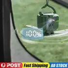 Portable Small Ceiling Fan High Endurance Wind Camp Remote Control Fan Light AU