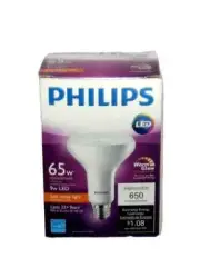 Philips Warm Glow 9W LED 65W Soft White BR30 Medium Dimmable LED Floodlight