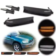 2x Smoke Sequential Switchback LED Front Signal Lights For 1996-1997 Toyota Rav4 (for: Toyota)