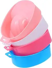 Nail Soaking Bowl Set 4pcs Nail Polish Remover Bowl Soak off Manicure Supplies Art for Home Use