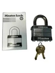 NEW Master Lock Commercial Padlock 5KA Keyed Alike A111 With 2 Keys