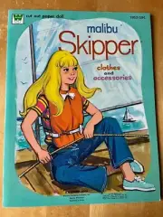 Malibu Skipper Paper Doll Clothes and Accessories Whitman 1973 Mint Uncut